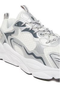 Plein Sport Sneakersy Track-King Mag FAES USC0843 STE003N Biały. Kolor: biały. Materiał: mesh, materiał #4