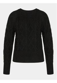 Sisley Sweter 17L3M103W Czarny Boxy Fit. Kolor: czarny. Materiał: wełna #7