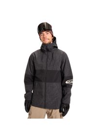 Quiksilver - Kurtka do sportów zimowych techniczna dla Mężczyzn HIGH IN THE HOOD. Kolor: czarny. Materiał: poliester, poliamid, materiał. Sezon: zima. Sport: narciarstwo #1
