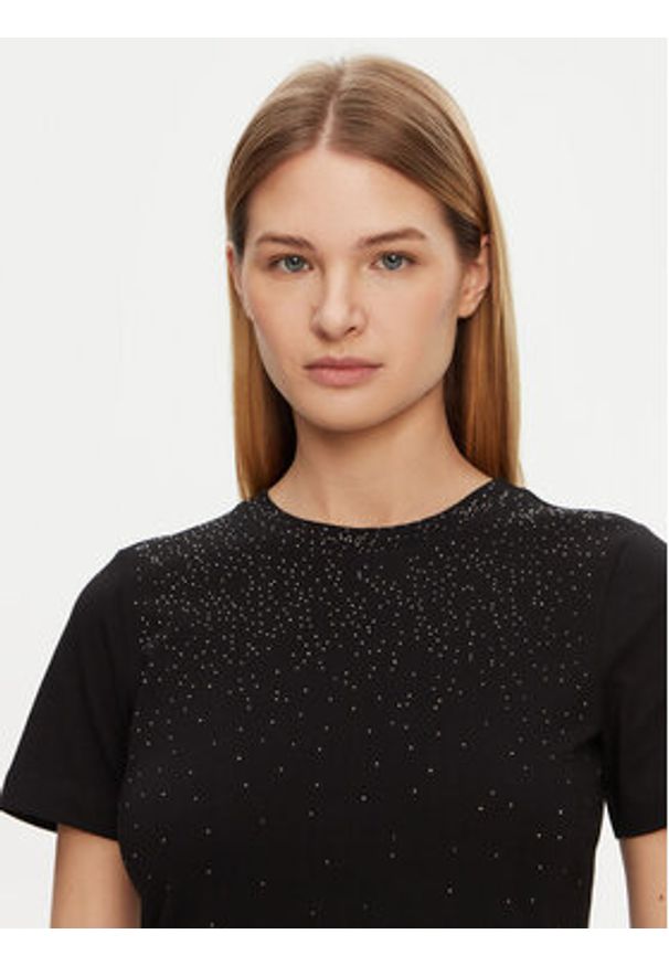 Marciano Guess T-Shirt 5RGI02 6298A Czarny Regular Fit. Kolor: czarny. Materiał: bawełna