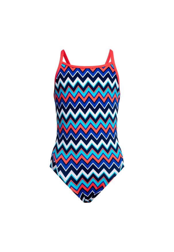 FUNKITA - Strój pływacki jednoczęściowy damski Funkita Diamond Back One Piece. Kolor: wielokolorowy