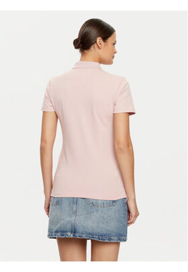 TOMMY HILFIGER - Tommy Hilfiger Polo WW0WW43930 Różowy Slim Fit. Typ kołnierza: polo. Kolor: różowy. Materiał: bawełna