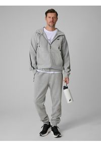 4f - 4F Spodnie dresowe joggery męskie - szare XL. Kolor: szary. Materiał: dresówka #1