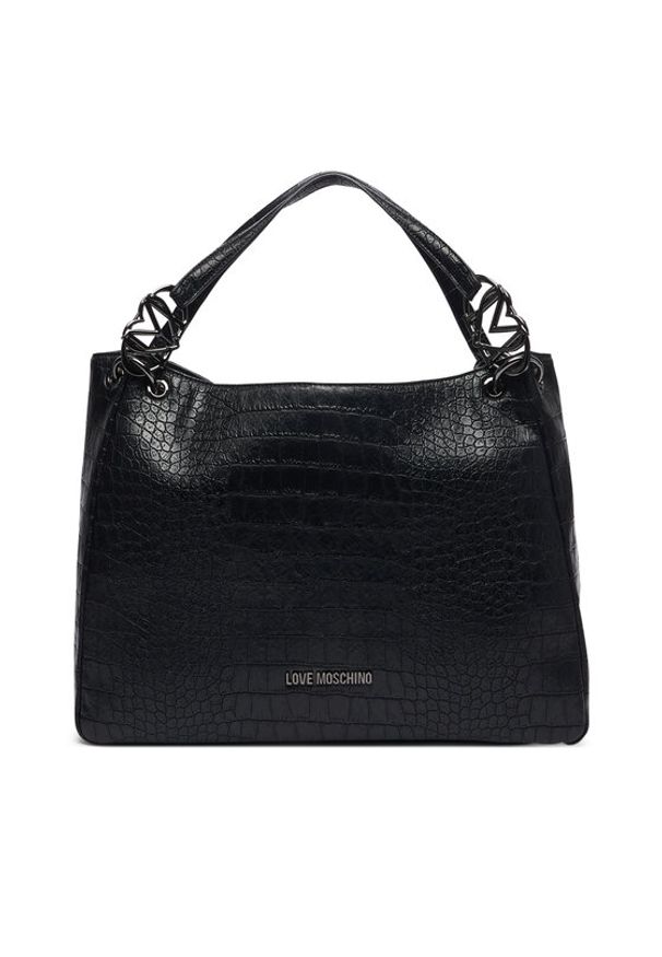 Love Moschino - LOVE MOSCHINO Torebka JC4014PP1PLF0000 Czarny. Kolor: czarny. Materiał: skórzane