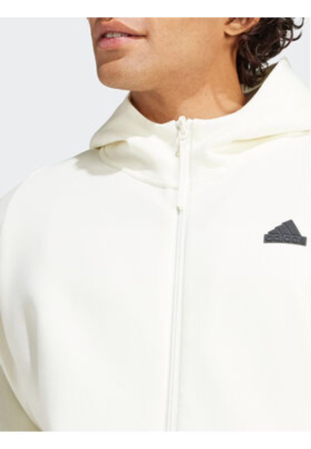 Adidas - adidas Bluza Z.N.E. Premium IR5208 Biały Loose Fit. Kolor: biały. Materiał: bawełna