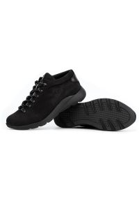 ButBal Damskie buty trekkingowe 674BB czarne. Kolor: czarny. Materiał: tworzywo sztuczne, materiał, skóra. Obcas: na platformie. Styl: sportowy