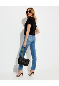 Versace Jeans Couture - VERSACE JEANS COUTURE - Jeansowe spodnie z logo marki. Kolor: niebieski