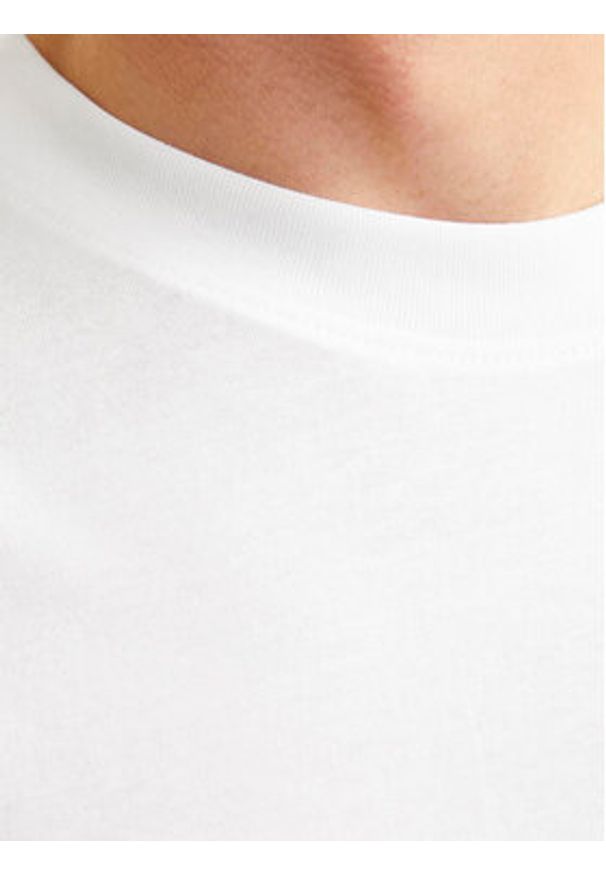 Jack & Jones Komplet t-shirtów Bradley 12264845 Biały Wide Fit. Kolor: biały. Materiał: bawełna