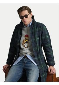 Polo Ralph Lauren Bluza 710B14625002 Szary Regular Fit. Typ kołnierza: polo. Kolor: szary. Materiał: bawełna #2