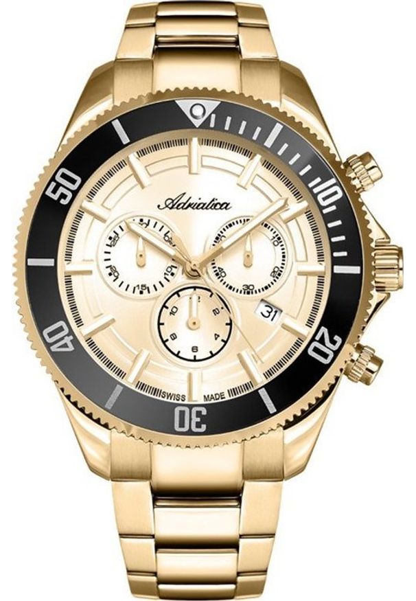 Zegarek Adriatica Zegarek męski Adriatica A1139.1111CHN złoty. Kolor: złoty