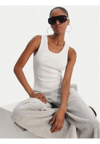 Juicy Couture Top Thin Strap JCWLV126308 Biały Slim Fit. Kolor: biały. Materiał: bawełna #3