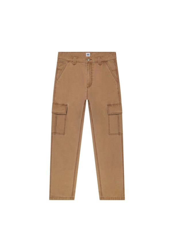 Lee - MESKIE SPODNIE MATERIAŁOWE LEE CARGO PANT BURLWOOD 112364175. Materiał: materiał