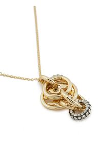 Tory Burch Naszyjnik Miller Pave Interlocking Pendant 157990 Złoty. Materiał: metalowe. Kolor: złoty #2