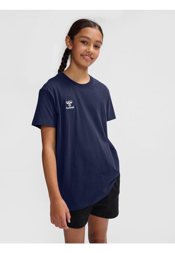 Koszulka dla dzieci Hummel Go 2.0. Kolor: niebieski. Materiał: dzianina. Sport: piłka nożna