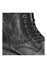 Czarne Botki Artiker Eleganckie Skórzane Buty. Kolor: czarny. Materiał: skóra. Styl: elegancki #4