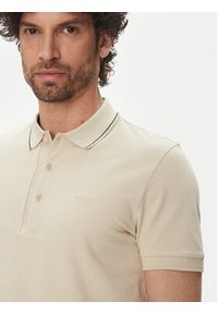 BOSS Polo Paule 4 50506195 Beżowy Slim Fit. Typ kołnierza: polo. Kolor: beżowy. Materiał: bawełna