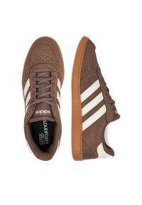 Adidas - adidas Sneakersy BREAKNET SLEEK JR6905 Brązowy. Kolor: brązowy. Materiał: zamsz, skóra #4