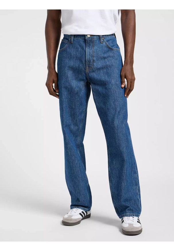 Lee - MĘSKIE SPODNIE JEANSOWE LEE ASHER SKATER STONE 112364174