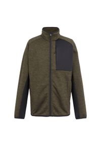 Polar zapinany na zamek błyskawiczny Regatta Shorston. Kolor: zielony. Materiał: polar. Sport: turystyka piesza #1