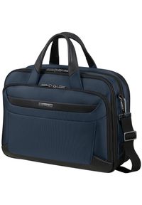 Samsonite 147141 1090 15.6'' PRO-DLX 6 niebieski. Kolor: niebieski. Materiał: skóra, materiał. Wzór: kolorowy. Styl: elegancki, biznesowy