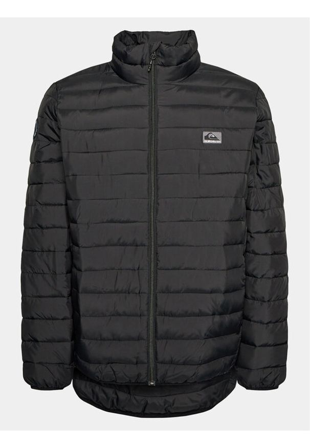 Quiksilver Kurtka puchowa Scaly Fz EQYJK04007 Czarny Regular Fit. Kolor: czarny. Materiał: syntetyk