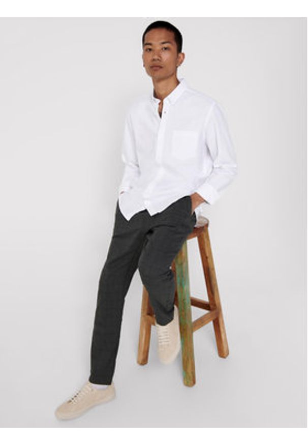 Only & Sons Koszula Alvaro 22006479 Biały Slim Fit. Kolor: biały. Materiał: bawełna