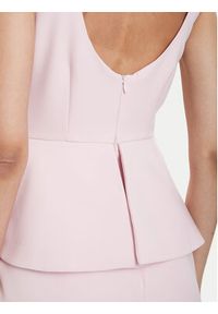 ACCESS FASHION Sukienka koktajlowa 63-3004-135 Różowy jasny Regular Fit. Kolor: różowy. Materiał: syntetyk. Styl: wizytowy #4