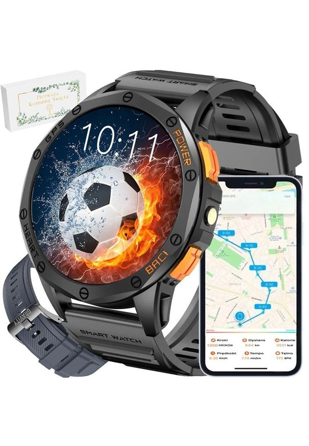 Gravity - Zegarek Komunijny SMARTWATCH-GPS- GRAVITY GT24-1 BK/BK/BK. Rodzaj zegarka: smartwatch
