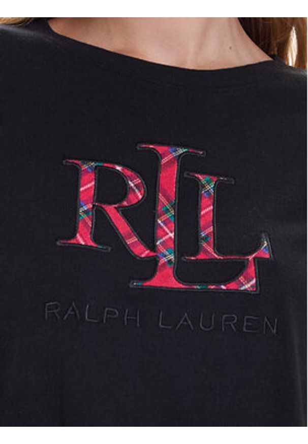 Lauren Ralph Lauren - LAUREN RALPH LAUREN Piżama ILN72466F Czarny Regular Fit. Kolor: czarny. Materiał: bawełna