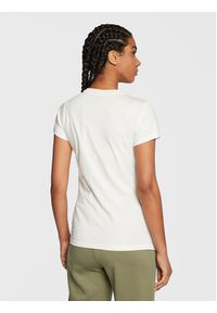 New Balance T-Shirt Essentials Stacked Logo WT91546 Écru Athletic Fit. Materiał: bawełna