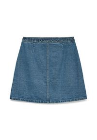 Vero Moda Spódnica jeansowa Liza 10332535 Niebieski Regular Fit. Kolor: niebieski. Materiał: bawełna #4