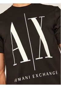 Armani Exchange T-Shirt 8NZTPA ZJH4Z 1200 Czarny Regular Fit. Kolor: czarny. Materiał: bawełna