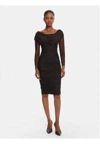 Rinascimento Sukienka koktajlowa CFC0126152003 Czarny Slim Fit. Kolor: czarny. Materiał: syntetyk. Styl: wizytowy #6
