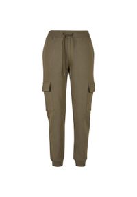Damski strój do joggingu typu cargo Urban Classics. Kolor: zielony. Długość: długie. Sport: bieganie #1