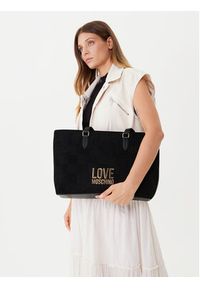 Love Moschino - LOVE MOSCHINO Torebka JC4123PP0NKB100A Czarny. Kolor: czarny. Materiał: skórzane #5