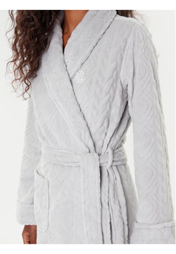 Lauren Ralph Lauren - LAUREN RALPH LAUREN Szlafrok ILN42455 Szary. Kolor: szary. Materiał: syntetyk