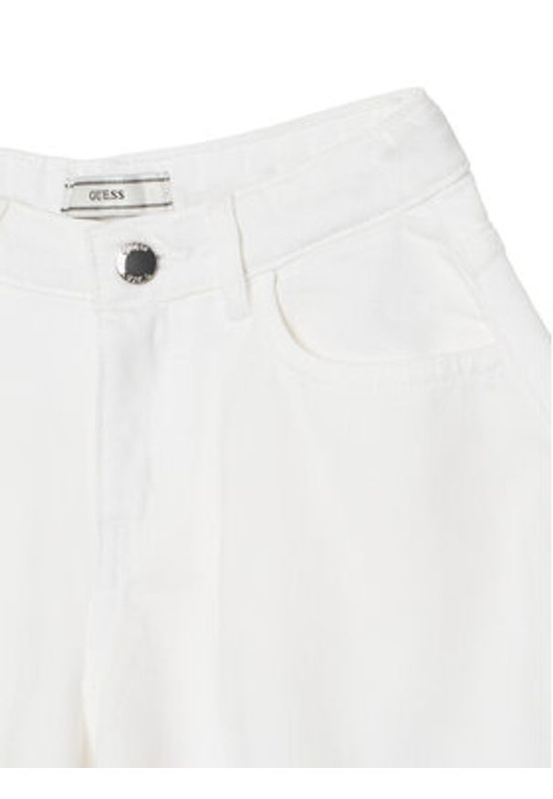 Guess Szorty jeansowe J6RD11 WH1T0 Biały Regular Fit. Kolor: biały. Materiał: bawełna