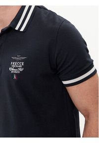 Aeronautica Militare Polo 241PO1758P191 Granatowy Regular Fit. Typ kołnierza: polo. Kolor: niebieski. Materiał: bawełna #4