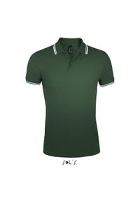 SOL'S - Polo Sol's Pasadena. Typ kołnierza: polo. Kolor: wielokolorowy, szary, pomarańczowy. Styl: elegancki #1