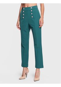 Custommade Spodnie materiałowe Parilla 999425538 Zielony Regular Fit. Kolor: zielony. Materiał: materiał, syntetyk