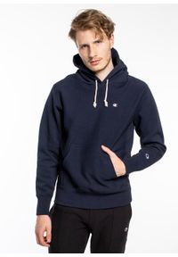 Bluza Champion Premium Reverse Weave Hoodie (214675-BS501). Kolor: niebieski. Materiał: materiał. Styl: sportowy, elegancki