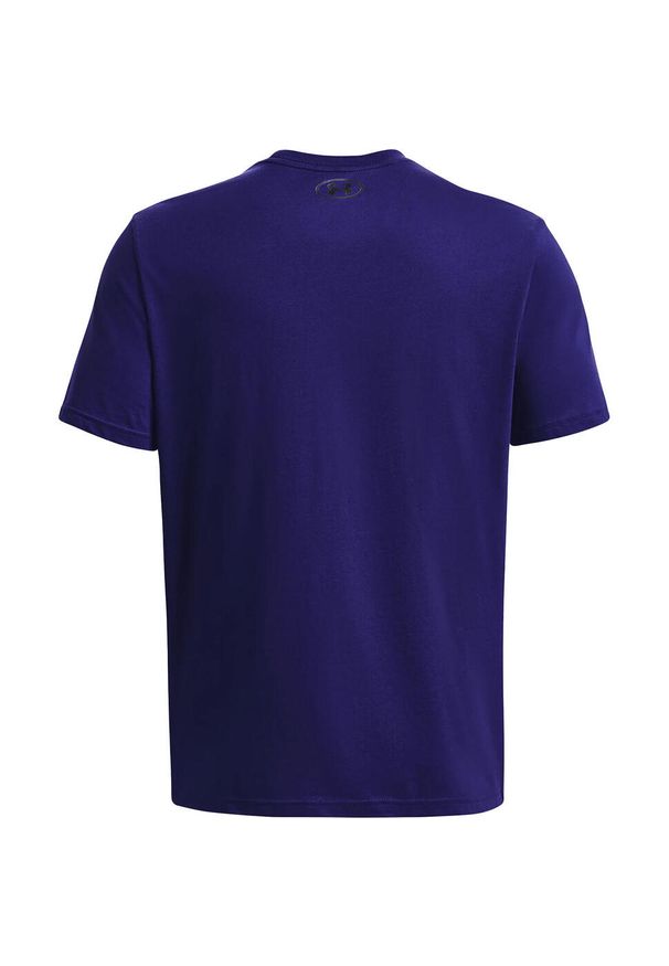 Under Armour - Koszulka Męska Z Logo. Kolor: niebieski. Sport: turystyka piesza