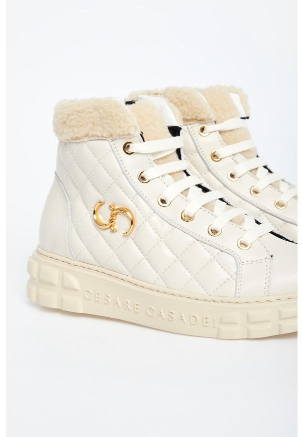 Sneakersy damskie wysokie CESARE CASADEI