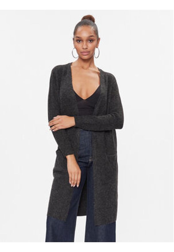Vero Moda Kardigan 10215434 Czarny Regular Fit. Kolor: czarny. Materiał: syntetyk