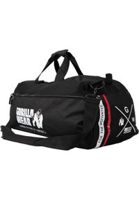 GORILLA WEAR - Norris Hybrid Gym Bag/Plecak - Czarny. Kolor: czarny
