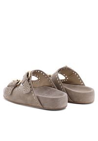 KENNEL&SCHMENGER - Kennel & Schmenger Klapki Soda 51-96200.246 Beżowy. Kolor: beżowy. Materiał: skóra, zamsz #4