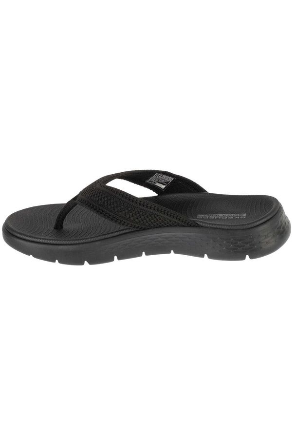 skechers - Japonki damskie, Go Walk Flex Sandal - Holly. Kolor: czarny