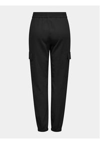 only - ONLY Spodnie dresowe Caro 15310987 Czarny Cargo Fit. Kolor: czarny. Materiał: wiskoza, len #6
