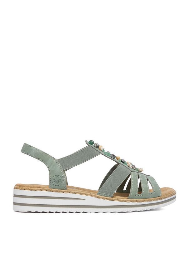 Sandały Rieker. Kolor: zielony
