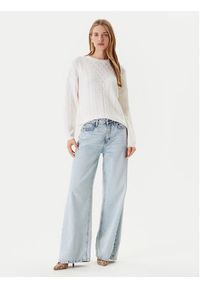 Guess Sweter W5YR56 Z2ZK2 Biały Regular Fit. Kolor: biały. Materiał: bawełna #4